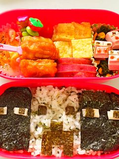 面倒くさがりのマインクラフト弁当♪-レシピのメイン写真