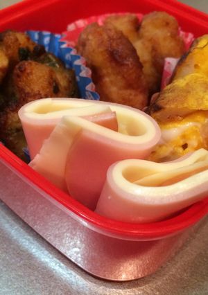 お弁当① ハム＆チーズ-レシピのメイン写真