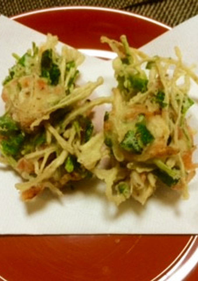 牛蒡と三つ葉、桜えびのかき揚げ-レシピのメイン写真