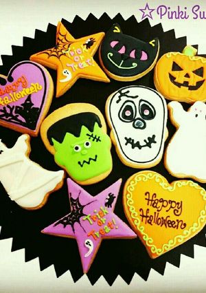 ハロウィンアイシングクッキー2016-レシピのメイン写真