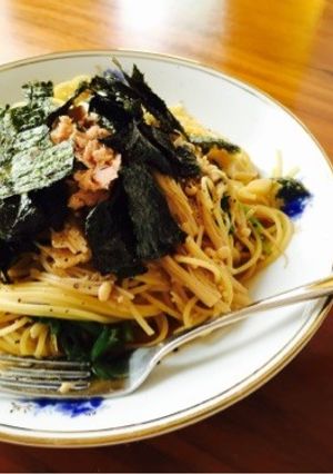 大根の葉パスタペペロンチーノ風-レシピのメイン写真
