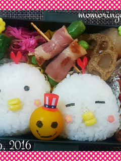 簡単!時短!キャラ弁!にわとりちゃん❤-レシピのメイン写真