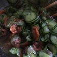 キュウリと貝の酢の物