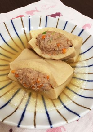 誰でもできる！高野豆腐の肉詰め♡-レシピのメイン写真