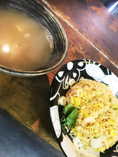 シーフード炒飯とホタテ貝柱のスープ茶漬け-レシピのメイン写真