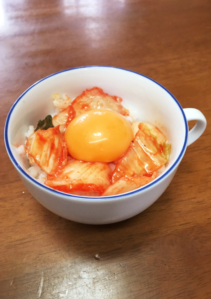 １分でできる笑 簡単キムチ丼-レシピのメイン写真