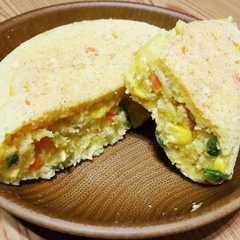 炊飯器でずぼらパンケーキ？ケークサレ？-レシピのメイン写真