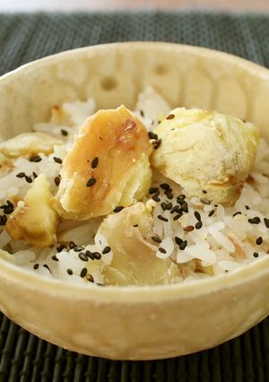 シンプルでおいしい！レンジで簡単栗おこわ-レシピのメイン写真