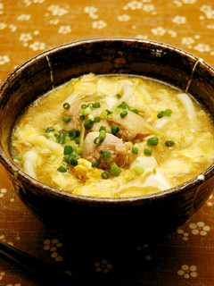 生姜たっぷり鶏肉のかきたまうどん-レシピのメイン写真