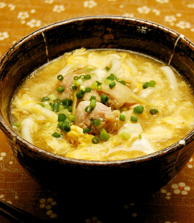 生姜たっぷり鶏肉のかきたまうどん-レシピのメイン写真
