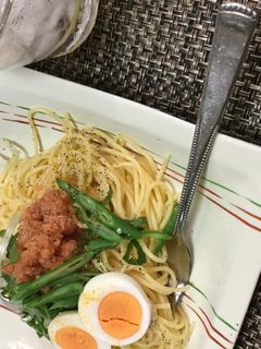 明太子・柚子こしょう味バリラDeパスタ-レシピのメイン写真