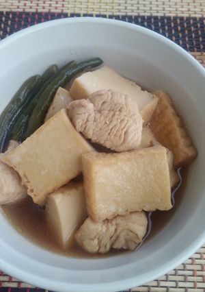鶏胸肉と厚揚げの煮物♪-レシピのメイン写真