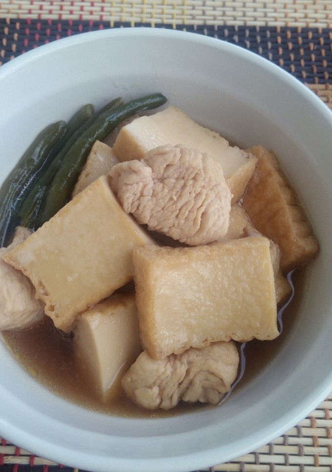 鶏胸肉と厚揚げの煮物♪-レシピのメイン写真