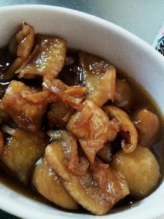 おつまみに♪やみつき鶏皮の生姜甘辛煮。-レシピのメイン写真