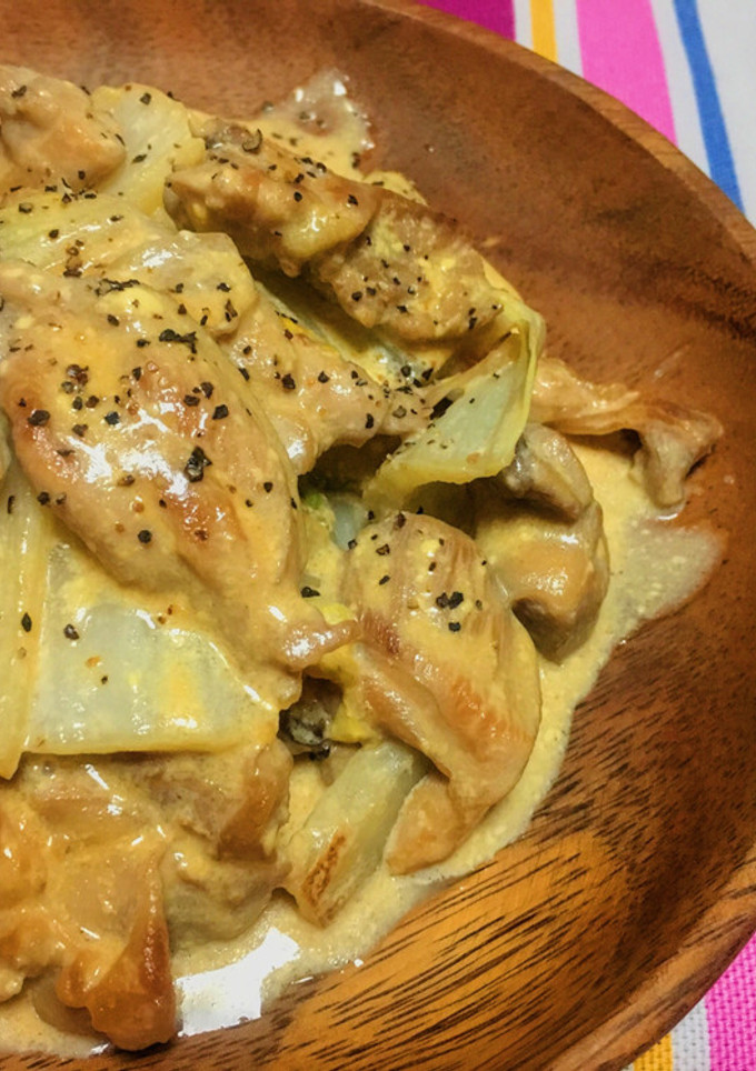 簡単♡鶏と白菜のさっぱりマヨ炒め♡-レシピのメイン写真