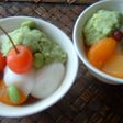 ◇◆◇白玉入りみつ豆・枝豆餡のせ◇◆◇