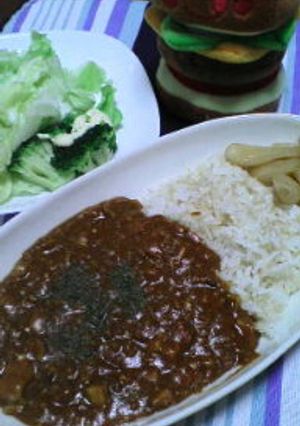 簡単♪ひき肉とエリンギのカレー♪-レシピのメイン写真