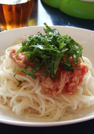 私の冷製トマトパスタ-レシピのメイン写真