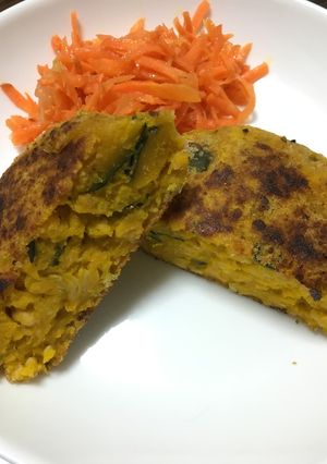 ヘルシーなパンプキン焼きコロッケ-レシピのメイン写真