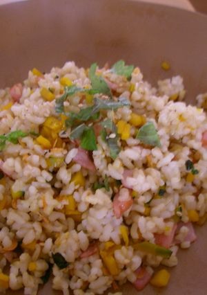 玄米でかぼちゃーハン-レシピのメイン写真