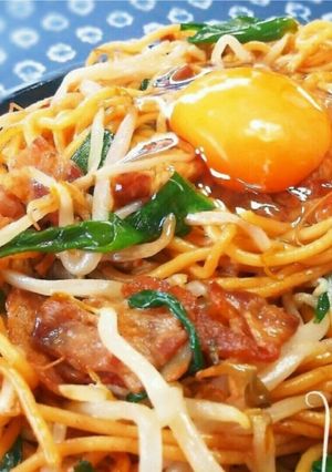 パスタ麺でカリッモチッ◎簡単日田焼きそば-レシピのメイン写真