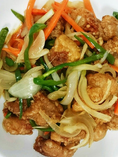鶏の唐揚げ香味野菜あえ-レシピのメイン写真