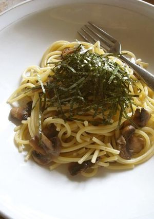 マッシュルームと海苔の和風スパゲティー-レシピのメイン写真