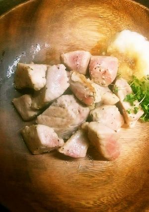 簡単！まぐろブツDEサイコロステーキ♪-レシピのメイン写真