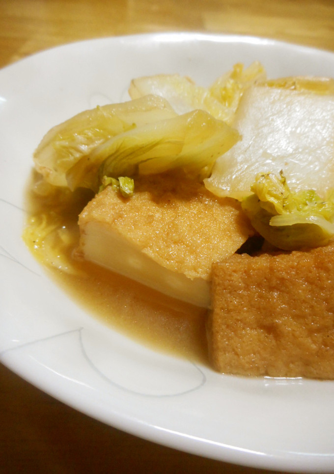 白菜と厚揚げの煮浸し-レシピのメイン写真