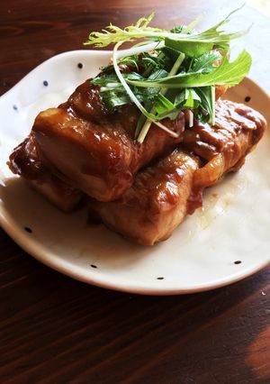 食べ応えあり！肉巻き高野豆腐で☆生姜焼風-レシピのメイン写真
