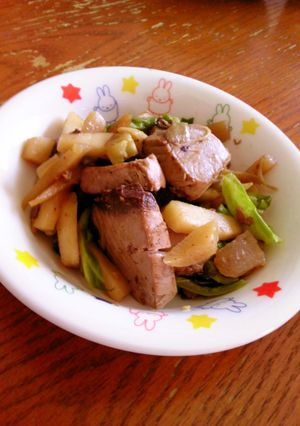 鉄フライパンで作るかつおの野菜炒め-レシピのメイン写真