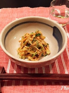 にんじんとキュウリのごまたっぷり和え-レシピのメイン写真