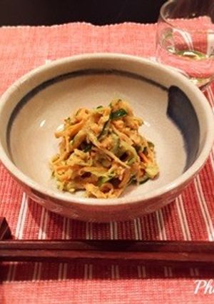 にんじんとキュウリのごまたっぷり和え-レシピのメイン写真