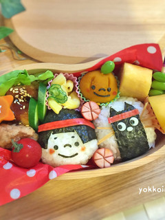 運動会☆女の子&黒猫ちゃん★キャラ弁♫-レシピのメイン写真