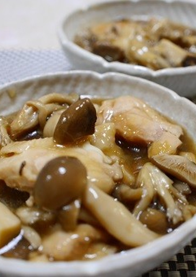 鶏肉ときのこの煮物-レシピのメイン写真