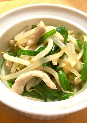 豚肉のニラもやし炒め♪♪-レシピのメイン写真