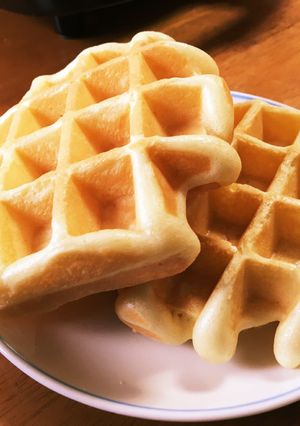 豆腐とHMのふわふわワッフル(簡単)-レシピのメイン写真