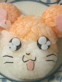 ハム太郎おにぎり(キャラ弁)-レシピのメイン写真