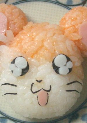 ハム太郎おにぎり(キャラ弁)-レシピのメイン写真