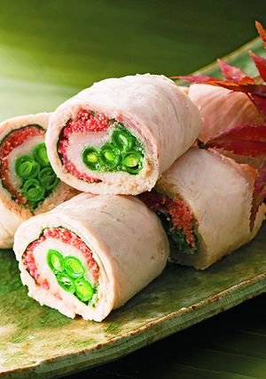 鶏ささみの明太子巻-レシピのメイン写真