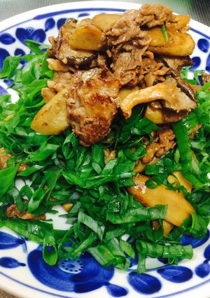 牛肉と九条ネギでデパ地下みたいな盛り付け-レシピのメイン写真