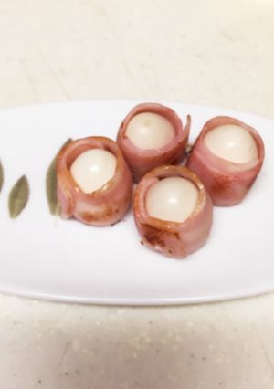 お弁当 おかず うずらの卵のベーコン巻き-レシピのメイン写真