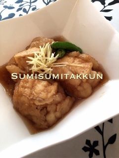 鱈でクルクル揚げ出し豆腐☆-レシピのメイン写真