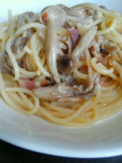きのこのクリームパスタ-レシピのメイン写真