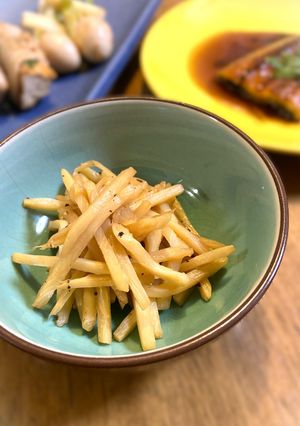 時短副菜。細切りたけのこの水煮のきんぴら-レシピのメイン写真