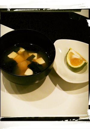 お味噌汁にかぼす♡-レシピのメイン写真