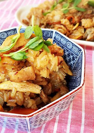 もち米はレンジが美味い!五目中華おこわ-レシピのメイン写真