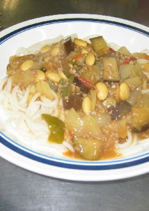 夏野菜たっぷりのヘルシーｶﾚｰうどん-レシピのメイン写真