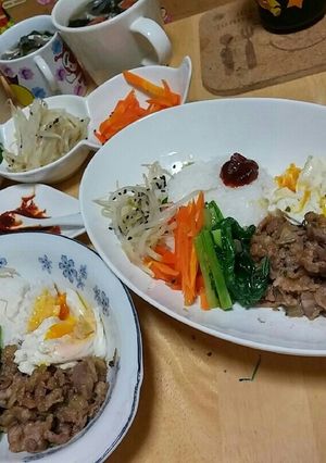 市販の塩プルコギDeビビンバ仕立て-レシピのメイン写真