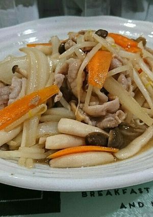 ごはんがススム！豚肉のゆず胡椒ポン酢炒め-レシピのメイン写真